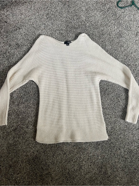 a.n.a Sweaters - a.n.a Cream Scoopneck Lightweight Knit Sweater